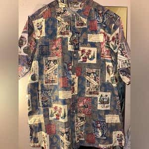 2009 Reyn Spooner Mele Kalikimaka LTD ED Hawaiian Button Shirt LRG